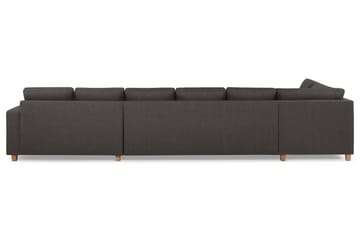 Crazy 6-sits Vänstervänd U-formad XX-Large Soffa med Divan och Schäslong i Tyg - Mörkgrå - Products - Möbler - Soffa - U-soffa