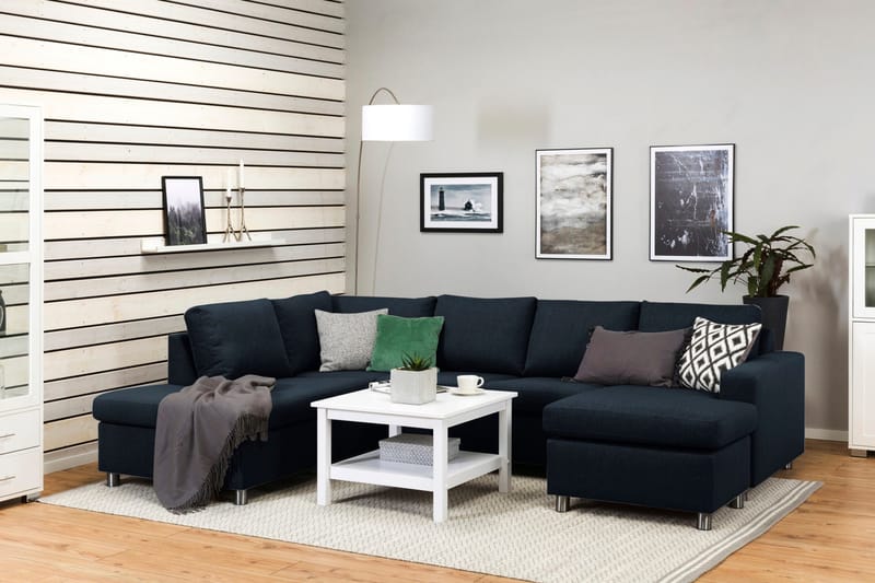 Crazy U-soffa Large Divan Höger - Mörkblå - Products - Möbler - Soffa - U-soffa