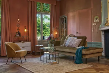 Lissbon Dagbädd Vänster - Gul - Products - Möbler - Soffa - Dagbädd - Dagbädd dubbelsäng