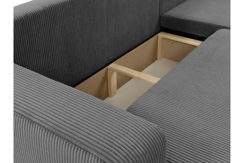 Barile Soffa med Divan 3-sits - Grön - Products - Möbler - Soffa - Divansoffa & schäslongsoffa - 3 sits soffa med divan