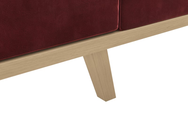 Copenhagen 4-sits Högervänd L-formad Schäslongsoffa i Sammet - Lila - Products - Möbler - Soffa - Divansoffa & schäslongsoffa - 4 sits soffa med divan