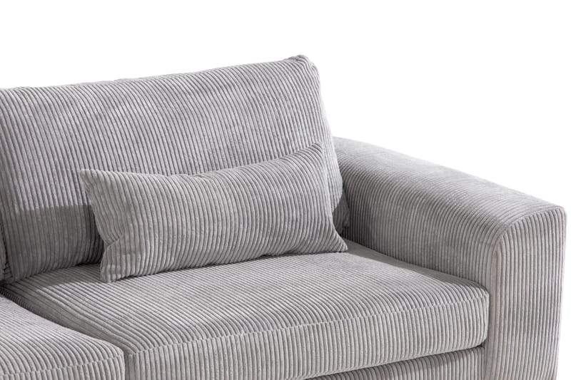 Copenhagen 4-sits Vänstervänd L-formad Schäslongsoffa i Manchester - Ljusgrå - Products - Möbler - Soffa - Divansoffa & schäslongsoffa - 4 sits soffa med divan