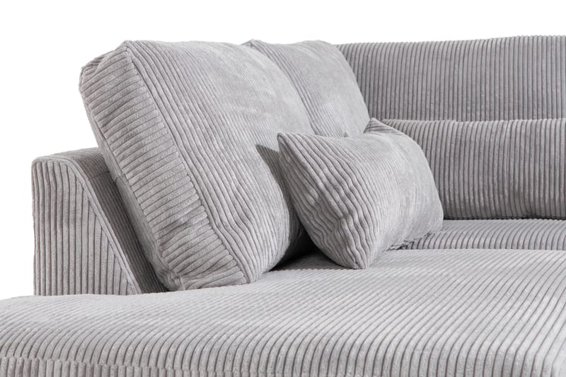Copenhagen 4-sits Vänstervänd L-formad Schäslongsoffa i Manchester - Ljusgrå - Products - Möbler - Soffa - Divansoffa & schäslongsoffa - 4 sits soffa med divan