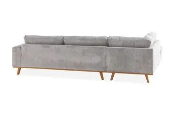 Copenhagen 4-sits Vänstervänd L-formad Schäslongsoffa i Manchester - Ljusgrå - Products - Möbler - Soffa - Divansoffa & schäslongsoffa - 4 sits soffa med divan