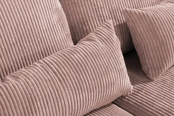 Copenhagen 4-sits Vänstervänd L-formad Schäslongsoffa i Manchester - Rosa - Products - Möbler - Soffa - Divansoffa & schäslongsoffa - 4 sits soffa med divan