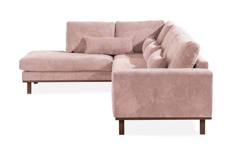 Copenhagen 4-sits Vänstervänd L-formad Schäslongsoffa i Manchester - Rosa - Products - Möbler - Soffa - Divansoffa & schäslongsoffa - 4 sits soffa med divan