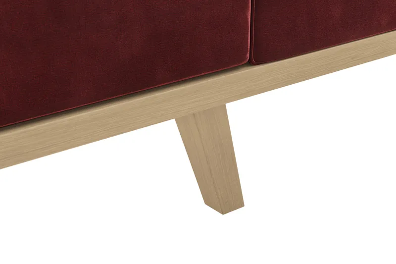 Copenhagen 4-sits Vänstervänd L-formad Schäslongsoffa i Sammet - Lila - Products - Möbler - Soffa - Divansoffa & schäslongsoffa - 4 sits soffa med divan