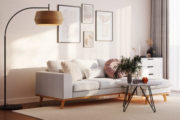 Copenhagen Compact 3-sits Vändbar L-formad Divansoffa i Tyg - Ljusgrå - Products - Möbler - Soffa - Divansoffa & schäslongsoffa - 3 sits soffa med divan