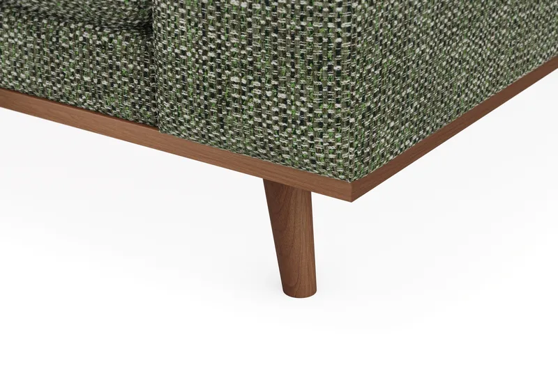 Copenhagen Premium 4-sits Vänstervänd L-formad Djup Divansoffa i Chenille - Grön - Products - Möbler - Soffa - Divansoffa & schäslongsoffa - 4 sits soffa med divan