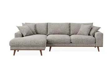 Copenhagen Premium 4-sits Vänstervänd L-formad Djup Divansoffa i Chenille