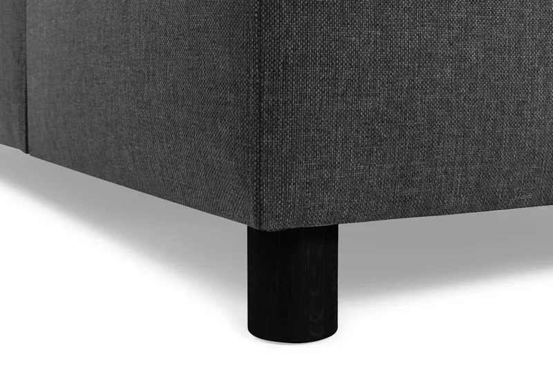 Crazy 4-sits Högervänd L-formad Schäslongsoffa i Tyg - Antracit - Products - Möbler - Soffa - Divansoffa & schäslongsoffa - 3 sits soffa med divan