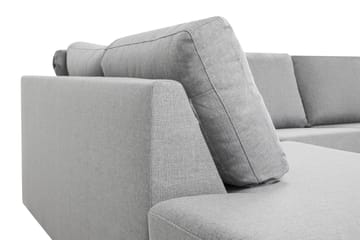 Crazy 4-sits Vänstervänd L-formad Schäslongsoffa i Tyg - Grå - Products - Möbler - Soffa - Divansoffa & schäslongsoffa - 3 sits soffa med divan
