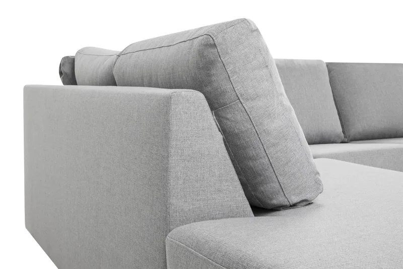 Crazy 4-sits Vänstervänd L-formad Schäslongsoffa i Tyg - Grå - Products - Möbler - Soffa - Divansoffa & schäslongsoffa - 3 sits soffa med divan