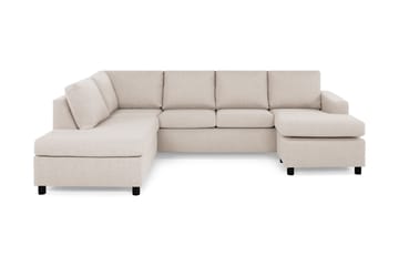 Crazy 4-sits Vänstervänd U-formad Large Soffa med Divan och Schäslong i Tyg