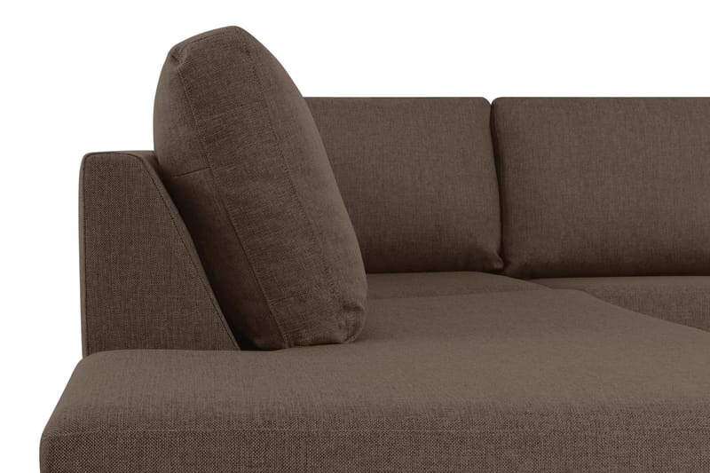 Crazy 4-sits Vänstervänd U-formad Large Soffa med Divan och Schäslong i Tyg - Brun - Products - Möbler - Soffa - Divansoffa & schäslongsoffa - 4 sits soffa med divan