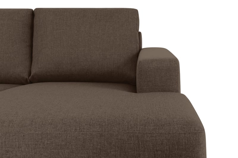 Crazy 4-sits Vänstervänd U-formad Large Soffa med Divan och Schäslong i Tyg - Brun - Products - Möbler - Soffa - Divansoffa & schäslongsoffa - 4 sits soffa med divan