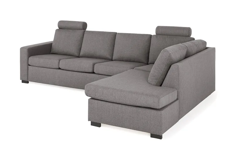 Crazy Limited Edition 4-sits Högervänd L-formad Schäslongsoffa i Tyg - Grå - Products - Möbler - Soffa - Divansoffa & schäslongsoffa - 4 sits soffa med divan