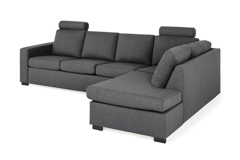 Crazy Limited Edition 4-sits Högervänd L-formad Schäslongsoffa i Tyg - Mörkgrå - Products - Möbler - Soffa - Divansoffa & schäslongsoffa - 4 sits soffa med divan