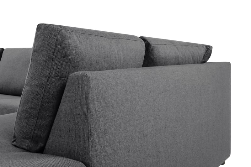 Crazy Limited Edition 4-sits Högervänd L-formad Schäslongsoffa i Tyg - Mörkgrå - Products - Möbler - Soffa - Divansoffa & schäslongsoffa - 4 sits soffa med divan