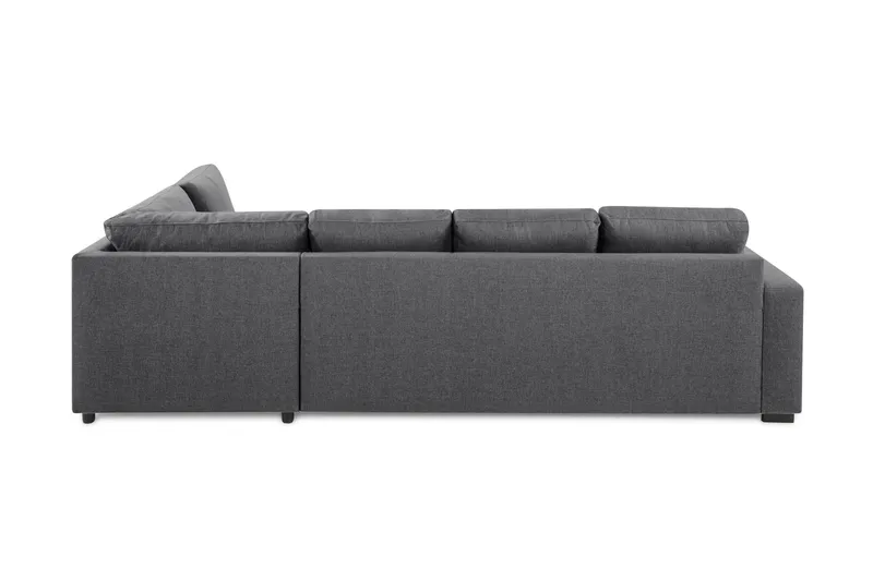 Crazy Limited Edition 4-sits Högervänd L-formad Schäslongsoffa i Tyg - Mörkgrå - Products - Möbler - Soffa - Divansoffa & schäslongsoffa - 4 sits soffa med divan