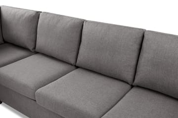 Crazy Limited Edition 4-sits Vänstervänd L-formad Djup Schäslongsoffa i Tyg - Grå - Products - Möbler - Soffa - Divansoffa & schäslongsoffa - 4 sits soffa med divan