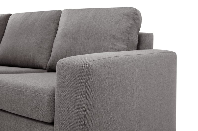 Crazy Limited Edition 4-sits Vänstervänd L-formad Djup Schäslongsoffa i Tyg - Grå - Products - Möbler - Soffa - Divansoffa & schäslongsoffa - 4 sits soffa med divan