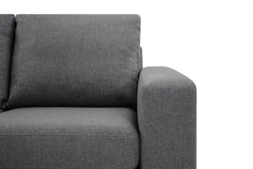 Crazy Limited Edition 4-sits Vänstervänd L-formad Schäslongsoffa i Tyg - Mörkgrå - Products - Möbler - Soffa - Divansoffa & schäslongsoffa - 4 sits soffa med divan