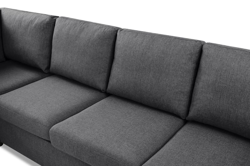 Crazy Limited Edition 4-sits Vänstervänd L-formad Schäslongsoffa i Tyg - Mörkgrå - Products - Möbler - Soffa - Divansoffa & schäslongsoffa - 4 sits soffa med divan