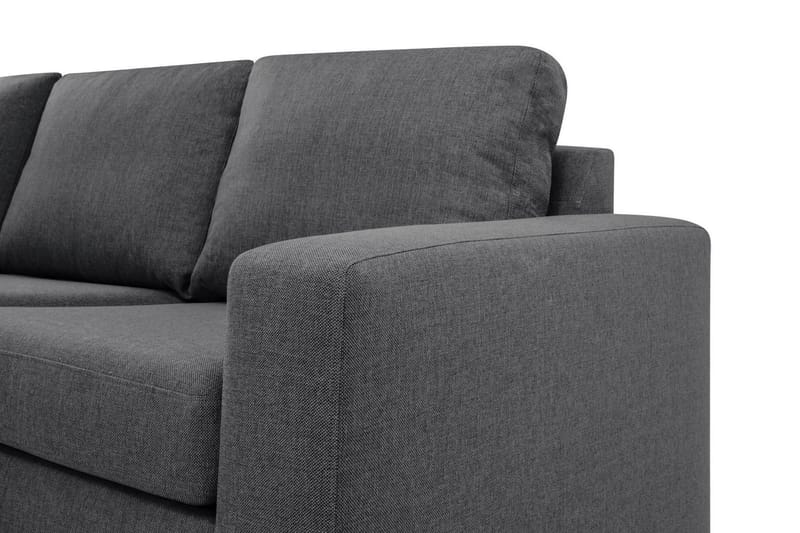 Crazy Limited Edition 4-sits Vänstervänd L-formad Schäslongsoffa i Tyg - Mörkgrå - Products - Möbler - Soffa - Divansoffa & schäslongsoffa - 4 sits soffa med divan