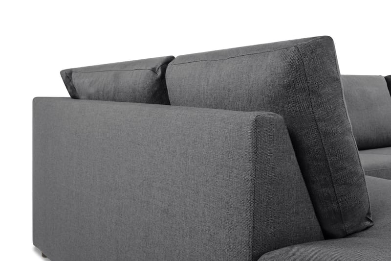 Crazy Limited Edition 4-sits Vänstervänd L-formad Schäslongsoffa i Tyg - Mörkgrå - Products - Möbler - Soffa - Divansoffa & schäslongsoffa - 4 sits soffa med divan