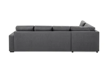 Crazy Limited Edition 4-sits Vänstervänd L-formad Schäslongsoffa i Tyg - Mörkgrå - Products - Möbler - Soffa - Divansoffa & schäslongsoffa - 4 sits soffa med divan