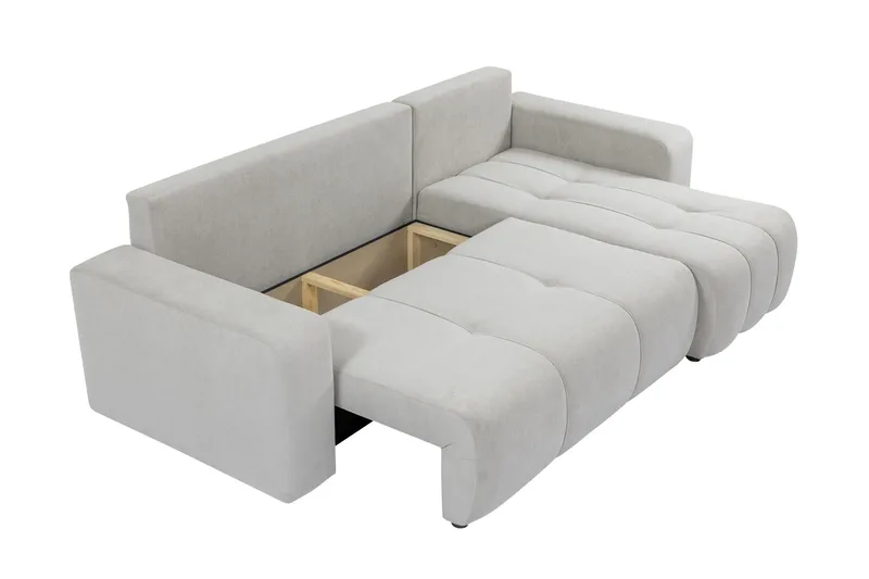 Flo Bäddsoffa med Divan 3-sits - Grå - Products - Möbler - Soffa - Divansoffa & schäslongsoffa - 3 sits soffa med divan