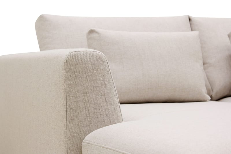 Florenz 3-sits Vänstervänd L-formad Divansoffa i Tyg - Beige - Products - Möbler - Soffa - Divansoffa & schäslongsoffa - 3 sits soffa med divan