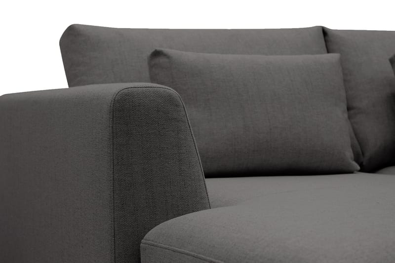Florenz 4-sits Högervänd U-formad Soffa med Divan och Schäslong i Tyg - Mörkgrå - Products - Möbler - Soffa - Divansoffa & schäslongsoffa - 4 sits soffa med divan