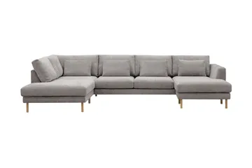 Florenz 4-sits Vänstervänd U-formad Soffa med Divan och Schäslong i Chenille