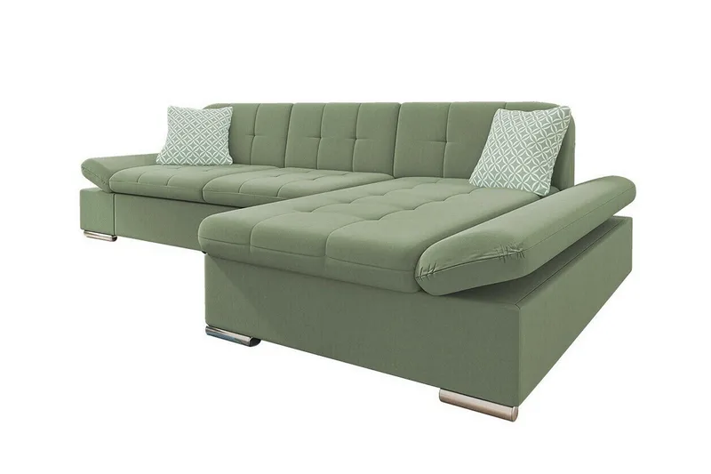 Kintore 3-sits Hörnsoffa Light green