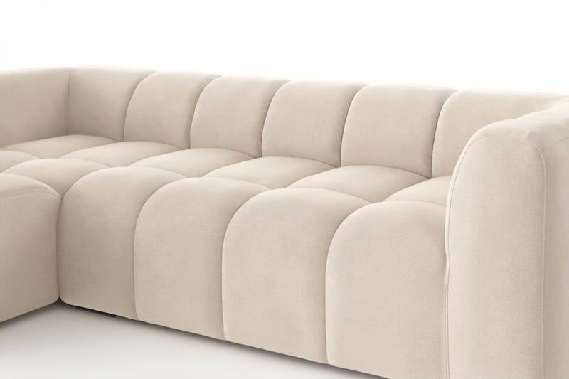 Marlow 3-sits Bubblig Divansoffa vänster - Beige - Products - Möbler - Soffa - Divansoffa & schäslongsoffa - 3 sits soffa med divan