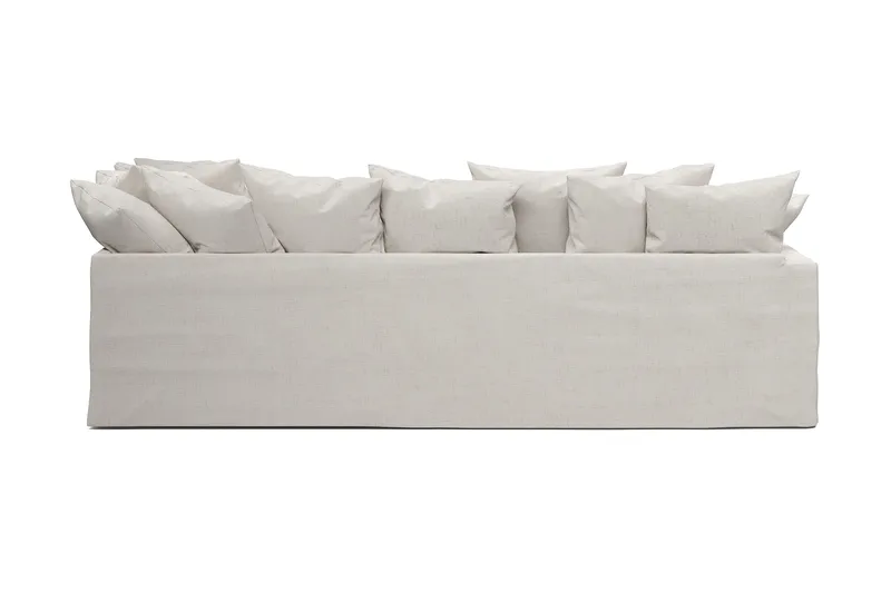 Menard 4-sits Högervänd L-formad Djup Schäslongsoffa i Tyg - Beige - Products - Möbler - Soffa - Divansoffa & schäslongsoffa - 4 sits soffa med divan