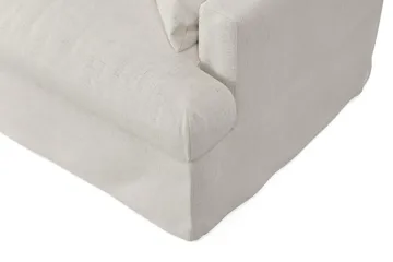 Menard 4-sits Högervänd L-formad Djup Schäslongsoffa i Tyg - Beige - Products - Möbler - Soffa - Divansoffa & schäslongsoffa - 4 sits soffa med divan