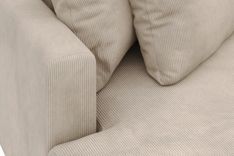 Menard 4-sits Vänstervänd L-formad Divansoffa i Manchester - Greige - Products - Möbler - Soffa - Divansoffa & schäslongsoffa - 4 sits soffa med divan