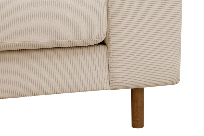 Scandi Djup 4-sits Soffa med Schäslong Vänster i Manchester - Beige - Products - Möbler - Soffa - Divansoffa & schäslongsoffa - 4 sits soffa med divan