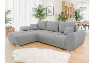 Simerly Soffa med Divan 3-sits - Grå - Products - Möbler - Soffa - Divansoffa & schäslongsoffa - 3 sits soffa med divan