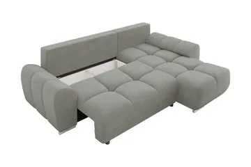 Simerly Soffa med Divan 3-sits - Svart - Products - Möbler - Soffa - Divansoffa & schäslongsoffa - 3 sits soffa med divan