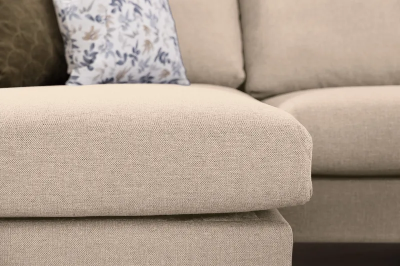 Trend 4-sits Högervänd L-formad Schäslongsoffa i Tyg 280 cm bred - Beige - Products - Möbler - Soffa - Divansoffa & schäslongsoffa - 4 sits soffa med divan