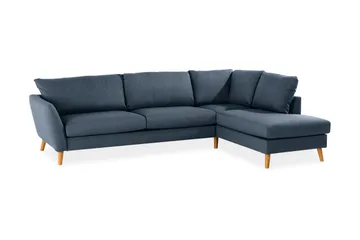 Trend 4-sits Högervänd L-formad Schäslongsoffa i Tyg - Blå - Products - Möbler - Soffa - Divansoffa & schäslongsoffa - 4 sits soffa med divan