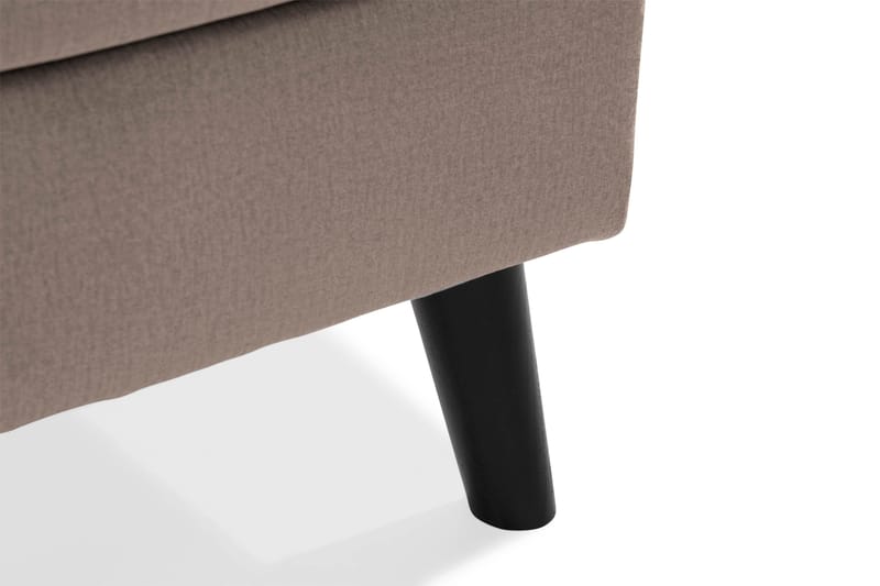 Trend 4-sits Högervänd U-formad Soffa med Divan och Schäslong i Sammet - Brun - Products - Möbler - Soffa - Divansoffa & schäslongsoffa - 4 sits soffa med divan