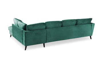 Trend 4-sits Högervänd U-formad Soffa med Divan och Schäslong i Sammet - Grön - Products - Möbler - Soffa - Divansoffa & schäslongsoffa - 4 sits soffa med divan