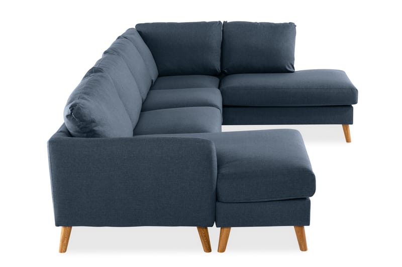 Trend 4-sits Högervänd U-formad Soffa med Divan och Schäslong i Tyg - Blå - Products - Möbler - Soffa - Divansoffa & schäslongsoffa - 4 sits soffa med divan