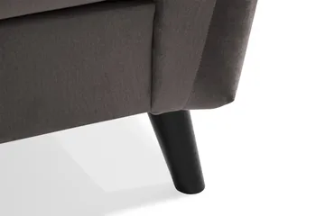 Trend 4-sits Vänstervänd L-formad Schäslongsoffa i Sammet - Mörkgrå - Products - Möbler - Soffa - Divansoffa & schäslongsoffa - 4 sits soffa med divan