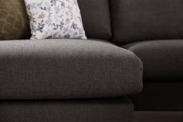 Trend 4-sits Vänstervänd L-formad Schäslongsoffa i Tyg - Svart - Products - Möbler - Soffa - Divansoffa & schäslongsoffa - 4 sits soffa med divan